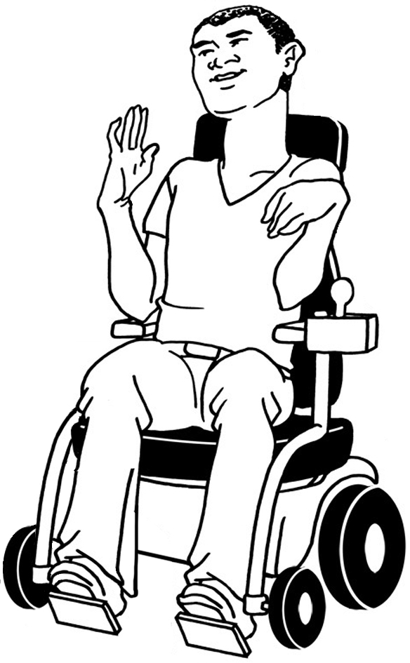 man in wheelchair